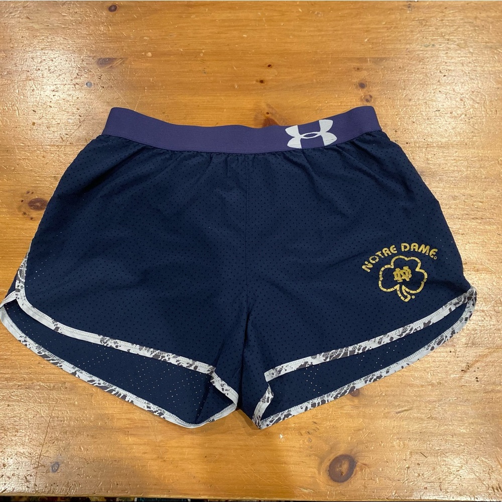 Under Armour Notre Dame women’s running shorts